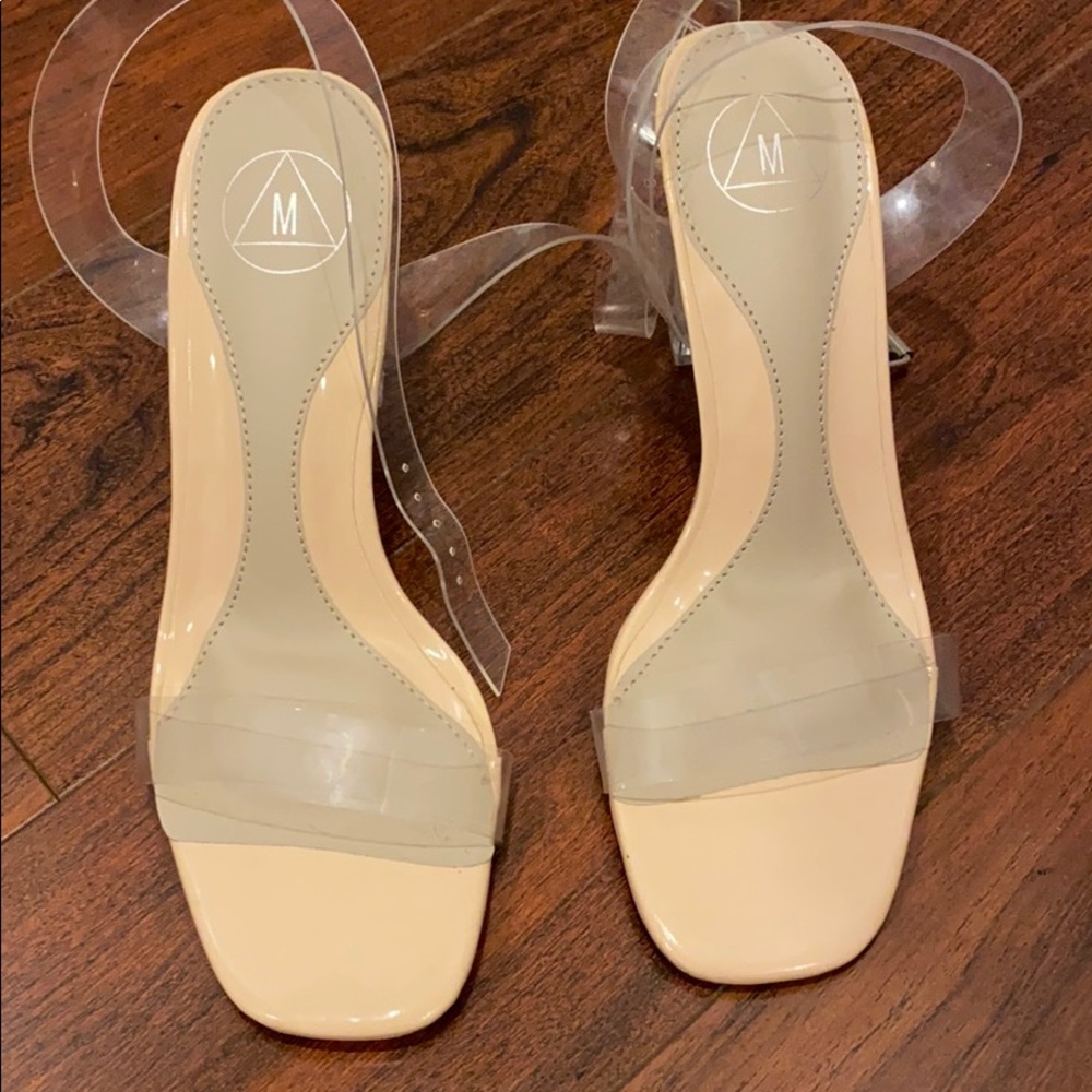 Clear Stappy Heels